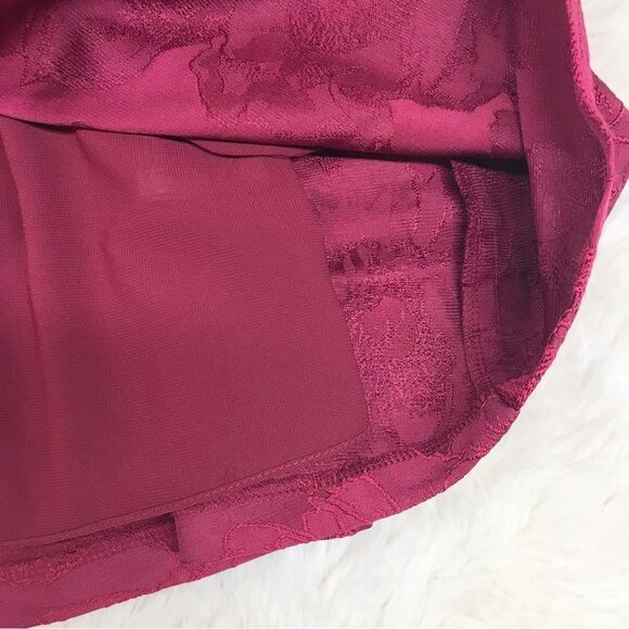 SACHIN X BABI Burgundy Fit & Flare Mini Dress Sleeveless Cocktail Size 0 New - Picture 7 of 13